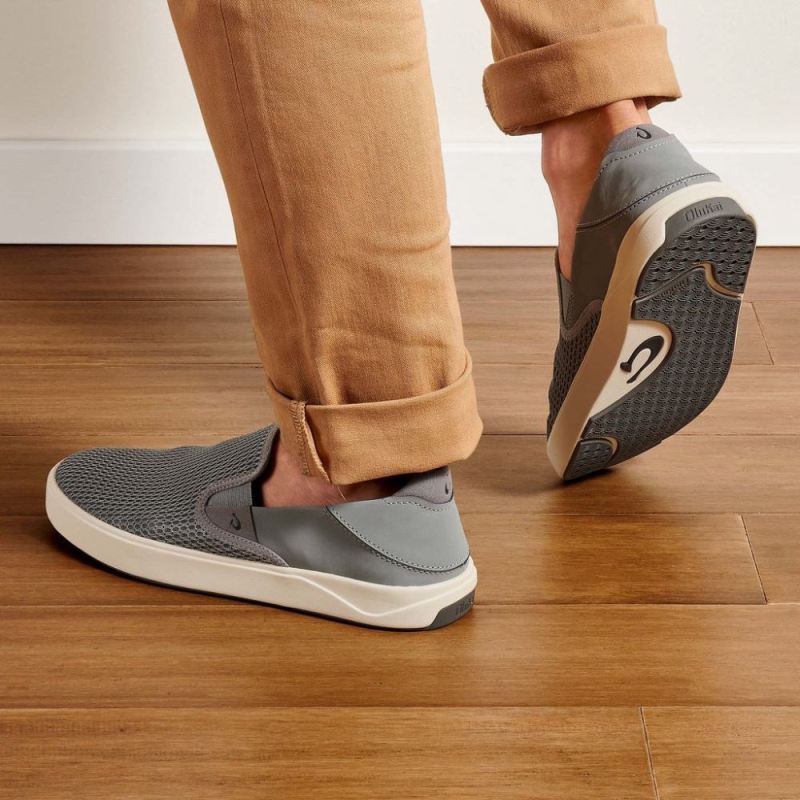 Olukai | Lae'ahi Men's Slip-on Sneakers - Poi - Click Image to Close