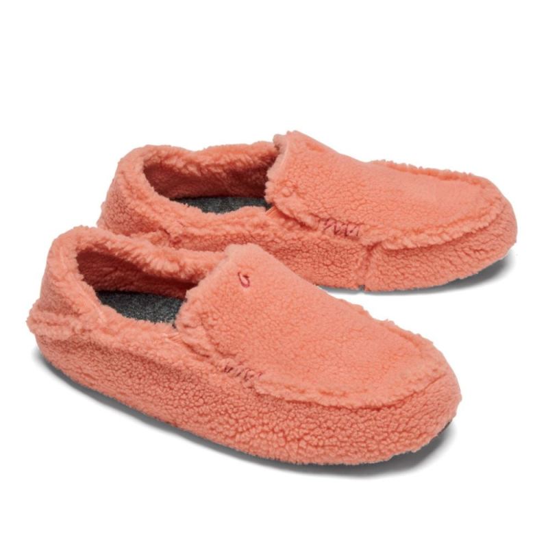 Olukai | Nohea Heu Slipper Women's Fuzzy Slippers - Pickled Ging - Click Image to Close