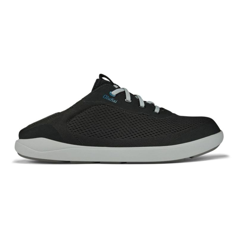 Olukai | Moku Pae Men's Shoes - Black / Blue Coral - Click Image to Close