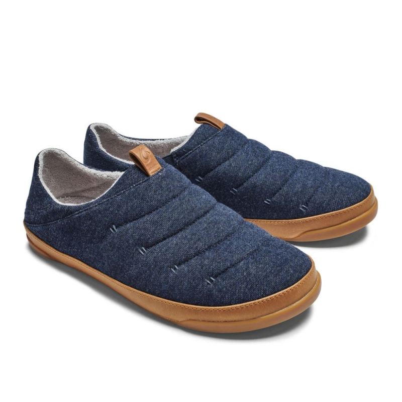 Olukai | Mahana Men's Jersey Slippers - Trench Blue