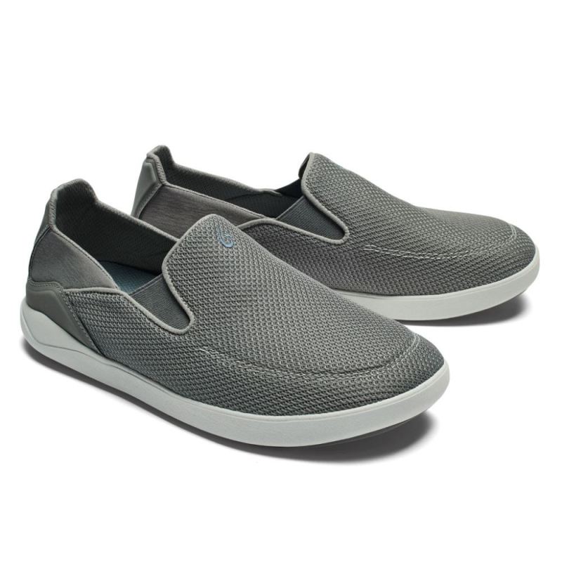 Olukai | Nohea Pae Men's Slip-On Sneakers - Fog - Click Image to Close