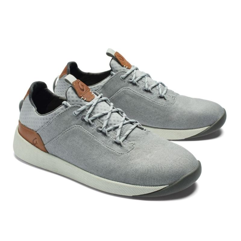 Olukai | Nanea Li Men's Casual Sneakers - Pale Grey / Vapor