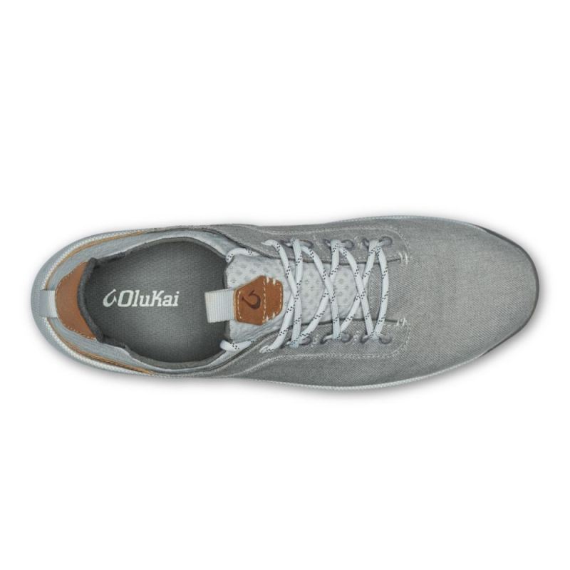 Olukai | Nanea Li Men's Casual Sneakers - Pale Grey / Vapor - Click Image to Close