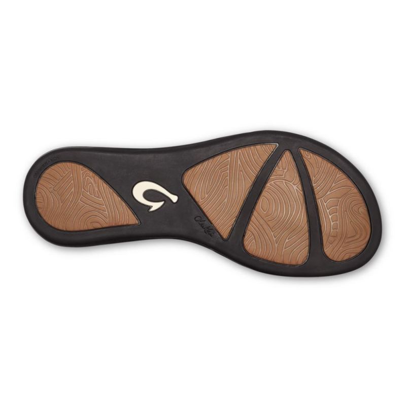 Olukai | Aukai Women's Leather Sandals - Copper / Dark Java