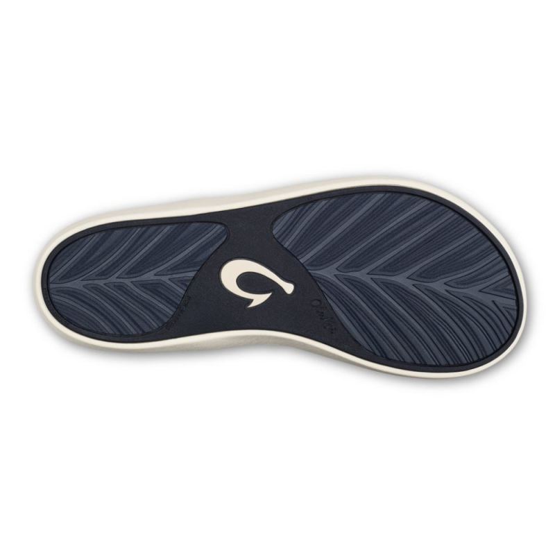 Olukai | Pi'oe Women's Beach Sandals - Trench Blue / Mist Grey