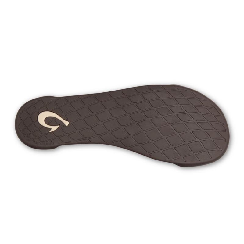 Olukai | Kipuka Hulu Men's Leather Slippers - Toffee - Click Image to Close