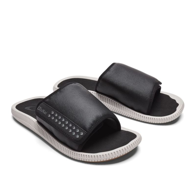 Olukai | Ulele 'Olu Men's Slide Sandals - Black