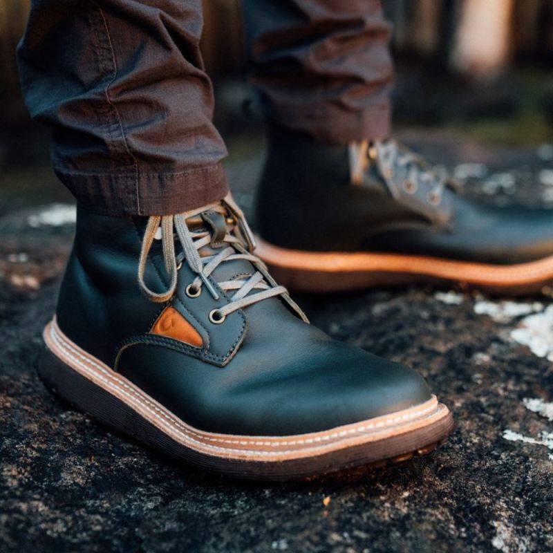Olukai | Kilakila Men's Leather Boots - Nori