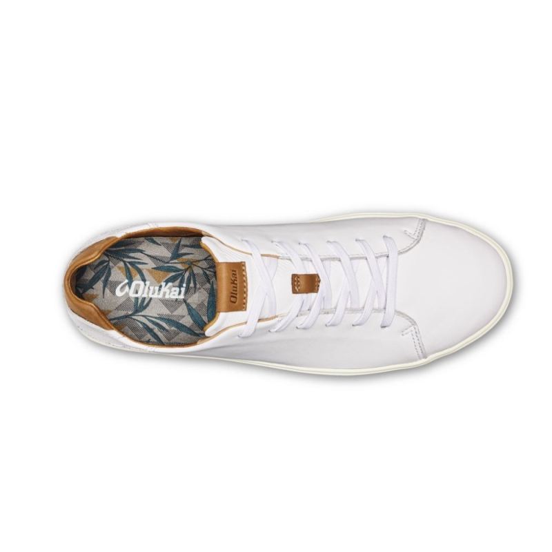 Olukai | Lae'ahi Li 'Ili Men's Leather Sneakers - White