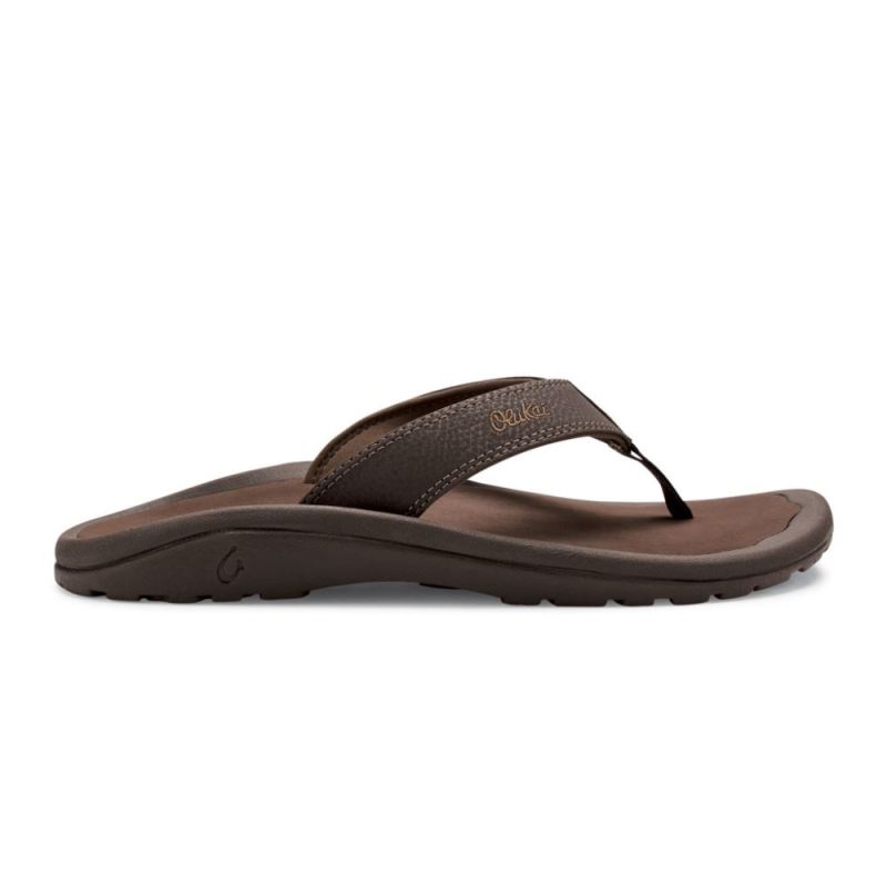 Olukai | Ohana Men's Beach Sandals - Dark Java / Ray - Click Image to Close