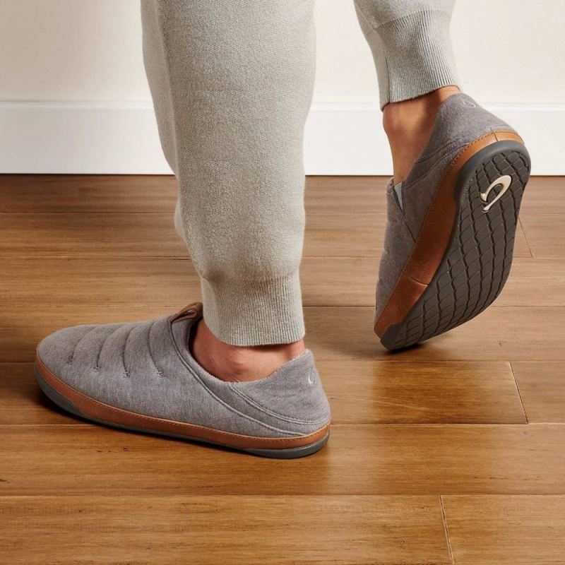 Olukai | Mahana Men's Jersey Slippers - Vapor/ Sahara - Click Image to Close